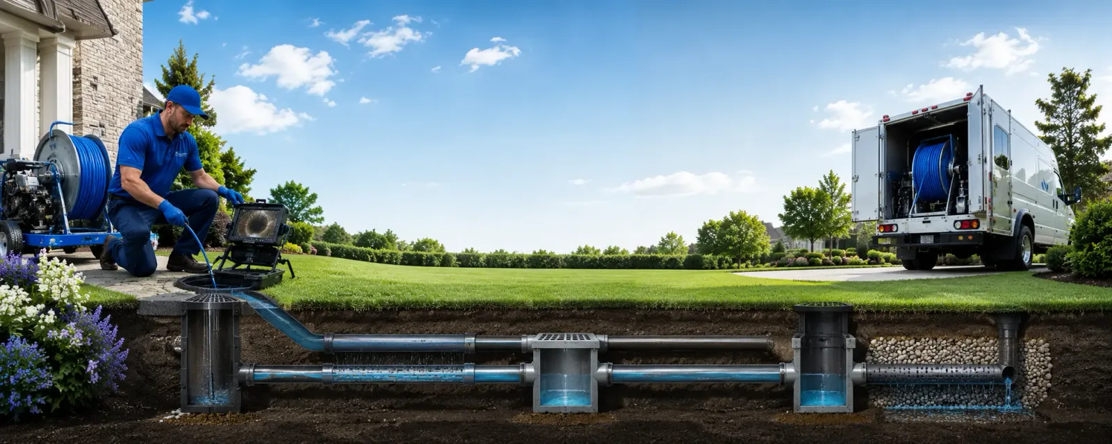 Outdoor drain cleaning information for Mico, TX